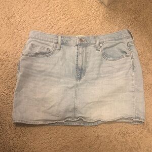 Universal Thread Light Wash Denim Mini Skirt